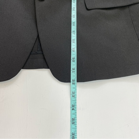 John Varvatos Men’s Gray Poly-Blend Two‎ Button Sport Coat Suit Jacket Sz 44L - Picture 12 of 16